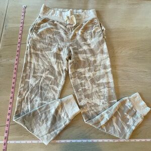 Athleta Beige Camouflage Joggers